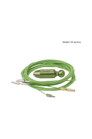 Monyee Akantor Bisiklet Bakım Aracı: Manyetik Kablolu Fren Hortumu Ve Yağlı Boru İç İletim Threader Yeşil Kapaklı Çok Renkli