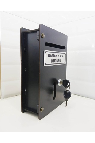 Siyah Küçük Boy Ahşap Ramak Kala Kutusu