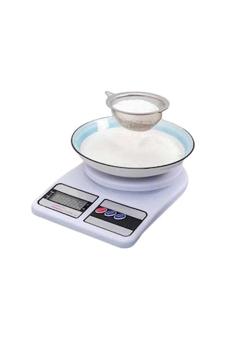 Yeni Nesil Taşınabilir Dijital Hassas Mutfak Tartısı Mutfak Terazisi Hassas Ölçüm 10 Kg Açık Gri 45604326