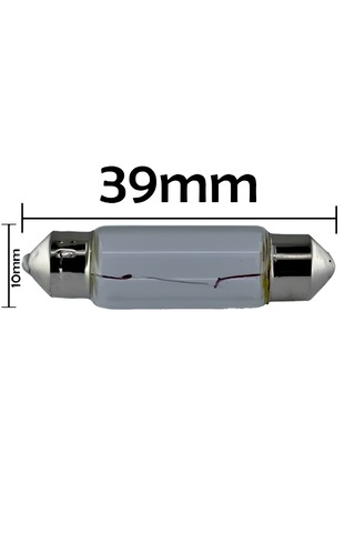 12v 10w Sofit Ampul 39mmx10mm 10 Adet