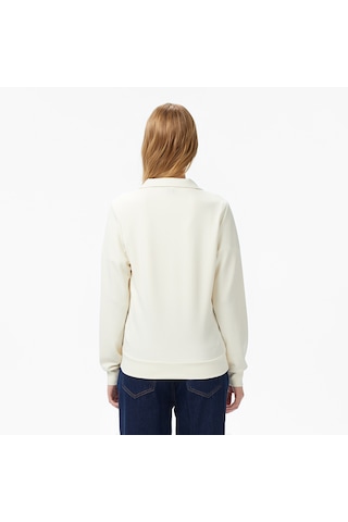 Nautica Kadın Krem Regular Fit Sweatshirt Düz 57k304t Krem