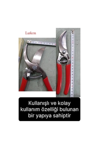 Özel Üretim Bağ Ağaç Budama Makası Üzüm Bahçe Çiçek Gül Bitki Narenciye Eğri Dal Kesme Aleti