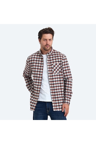 The Crow MANCHESTER Erkek Kiremit Gömlek