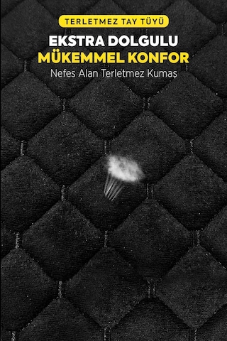 Tay Tüyü Cepli & Terletmez Oto Koltuk Minder Seti - Koltuk Koruma Kılıfı 3'lü Set Siyah-siyah