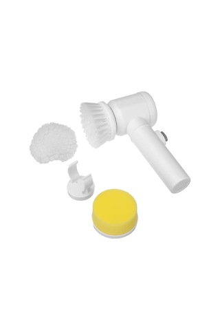 1 Set Elektrikli Temizleme Fırçası Çok Fonksiyonlu Değiştirilebilir Fırçalar Ev İşleri Mutfak Fayans Bulaşık Yıkama Elektrikli Fırça Günlük Kullanım