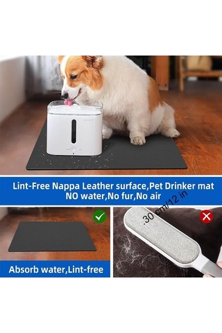 Ulzyvf Mutfak Tezgahı Su Emici Kurutucu Paspas, 30x50cm Gri, Dayanıklı Pratik Koyu Gri Koyu Gri