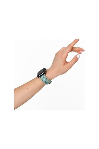 Hippi Charm Black 42-44-45-49 Mm Apple Watch Braided Band Diğer