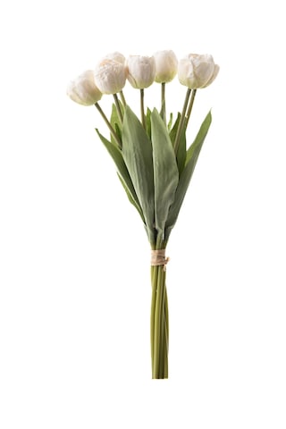 Mudo Home Lale Demeti Beyaz 40cm