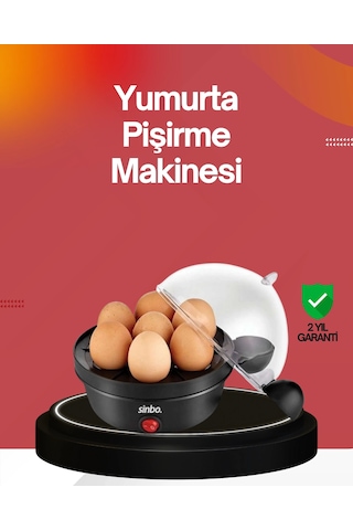 7 Yumurtalık Buharlı Yumurta Pişirme Cihazı Otomatik Kapanma Özellikli Çok Renkli