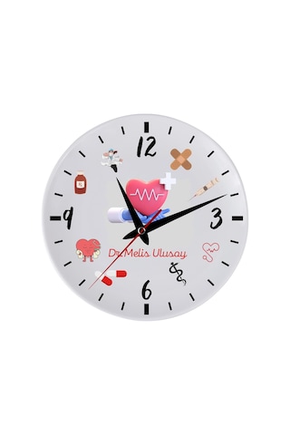Doktorlara Özel Duvar Saati - Krem