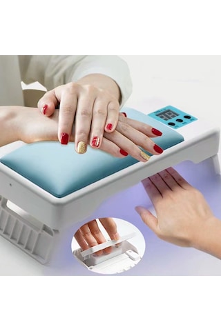 Profesyonel Uv/led Tırnak Kurutucu Ve El Yastıklı Manikür Lambası