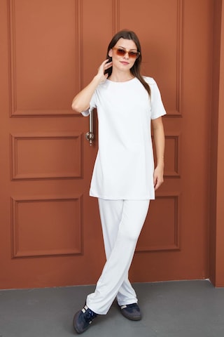 Penyebizden Tunik & Pantolon Takım-beyaz