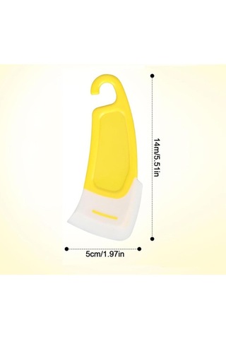 Silikon Uçlu Bulaşık Temizleme Kazıyıcı Spatula Sarı