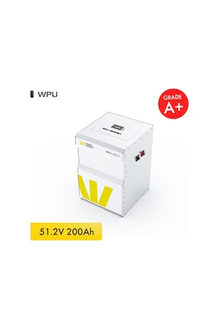 Werer Energy 48V 200Ah 10.8kW LiFePO4 WPU Series Bluetooth’lu Lityum Demir Fosfat Akü