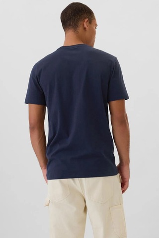Gap V-frch Everyday Soft Erkek Tişört Lacivert