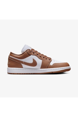 Nike Air Jordan 1 Low Unisex Basketbol Ayakkabısı Kahverengi - Beyaz