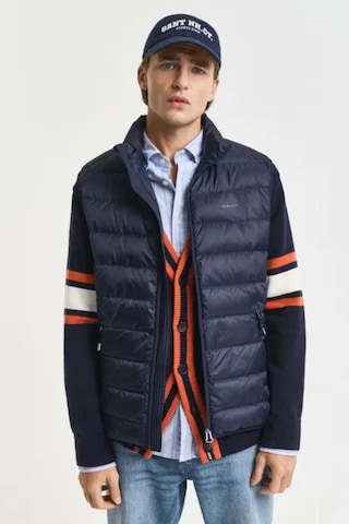 Gant Erkek Lacivert Regular Fit Dik Yaka Kaz Tüyü Yelek-11141 Lacivert