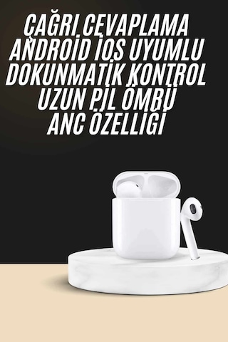 2. Nesil Bluetooth Android Ve İos Uyumlu Kablosuz Kulaklık Çhassasiyet Cevaplama - Lisinya 0