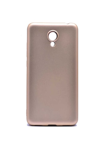 Meizu M6 Kılıf Zore Premier Silikon Kapak Gold