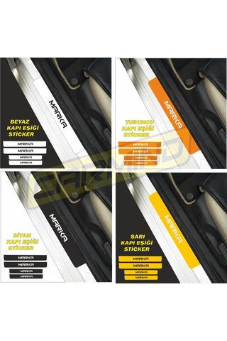 Volkswagen Amarok Kapı Eşiği Sticker (4 Adet) New