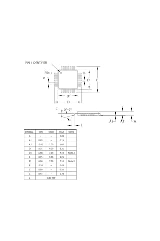 Atmega48pa-au Smd 8-bit 20 Mhz Tqfp-32