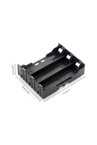 18650 Pil Yuvası - Pcb Montajlı Üçlü(3) 3 Pil için