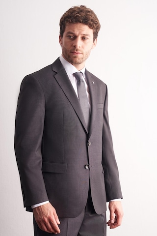 İmza Kahverengi Mono Yaka Kendinden Desenli Esnek Bel 4 Drop Comfort Fit Takım Elbise 1001255169 Kahverengi