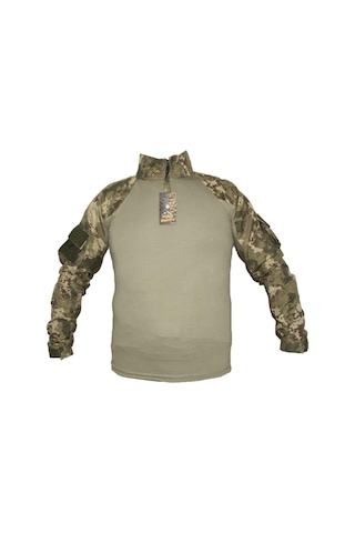 Erkek Kamuflaj Combat T-shirt Çok Rekli