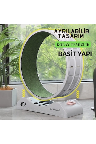 Kedi Egzersiz Çarkı Sessiz Dayanıklı Koşu Bandı, Kedi Tekerleği Ve Küçük Köpek Fitness Çarkı