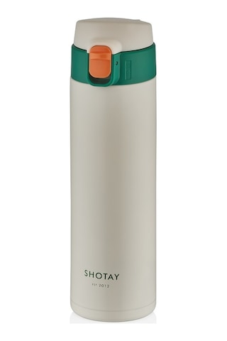 Shotay St-8014 450ml Beyaz Çelik Termos Beyaz