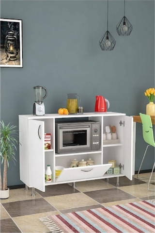 Dzdizayn Kardelen Çok Amaçlı Fırın Dolabı Beyaz