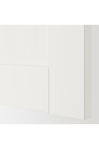 Çamaşır Odası Ve Banyo İçin Dolap Kombinasyonu, Beyaz-dekoratif Beyaz, 139x63.5x87.5 Cm, Edsvık Batarya Beyaz