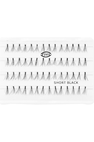 Eyes Tekli Kirpik 56'lı Short Siyah-28