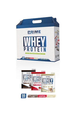 Prime Nutrition Whey Protein Sachet 66 Saşe X 33 Gram Mix - Whey Protein Tekli