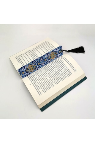Rumi Desen Baskılı, Püsküllü Kitap Ayracı Hediyelik Bookmark,ayraç-138