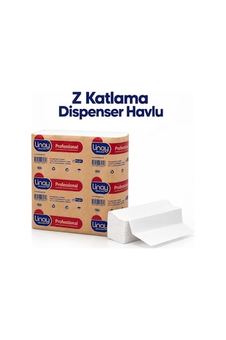 Ekonomik Z Katlama Dispenser Havlu 2 Katlı 200 Yaprak 12 Paket