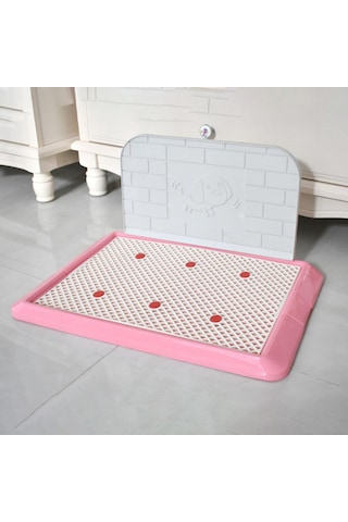 Homyl Pet Çöp Tepsisi Köpekler Lazımlık Tuvalet Pembe