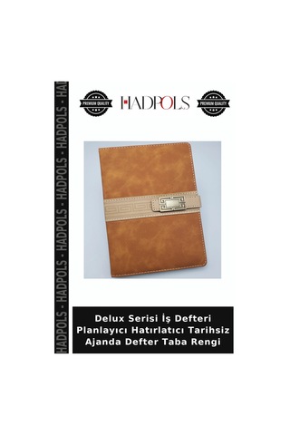 Delux Serisi İş Defteri Planlayıcı Hatırlatıcı Tarihsiz Ajanda Defter Taba Rengi