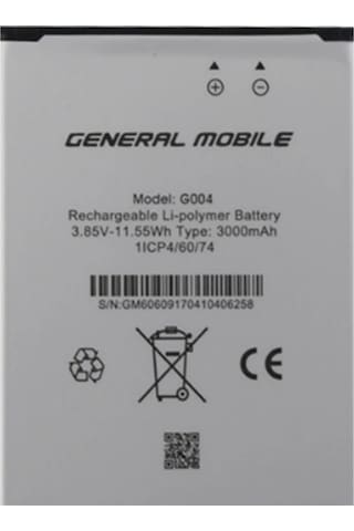 General Mobile Discovery Gm6/Gm6 Life Pil Batarya