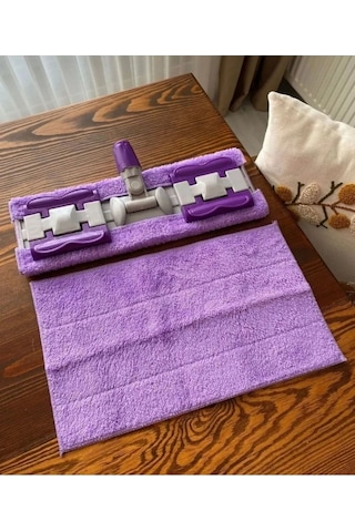 Mucit Home 1 Adet Mandallı Mop Yedek Bezi Mor Renk