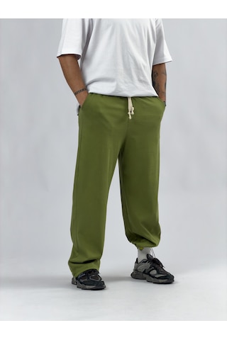 Cocopelli Paça Ayarlamalı Regular Haki Erkek Jogger Pantolon Coc3565