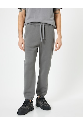 Koton Jogger Eşofman Altı Beli Bağcıklı Cep Detaylı Antrasit 4sam40058mk 4SAM40058MK928 Antrasit
