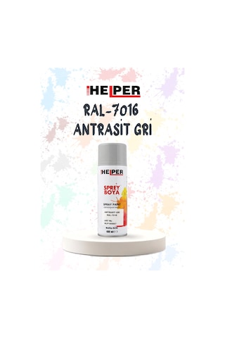 Helper Ral 7016 Antrasit Gri Akrilik Sprey Boya 400 Ml Siyah Helper Ral 7016 Antrasit Gri Akrilik Sprey Boya 400 Ml Siyah