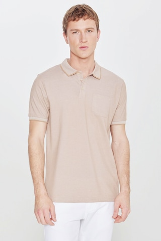 Ac&Co / Altınyıldız Classics Erkek Vizon Polo Yaka Cepli Regular Fit Bol Kesim Düz Tişört 4A4820200004VızXL Vizon