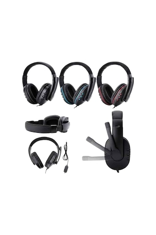 Mikrofonlu Gamer Kulaklık Oyuncu Kulaklığı Yüksek Ses Kaliteli Stereo Yumuşak Yastıklar