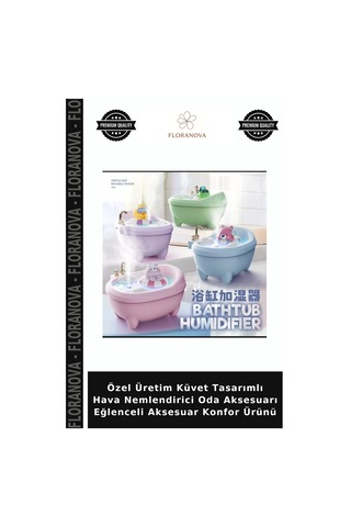 Özel Üretim Küvet Tasarımlı Hava Nemlendirici Oda Aksesuarı Eğlenceli Aksesuar Konfor Ürünü