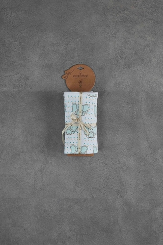 Ecocotton Borneo Penye Battaniye Mint 80x90 Yeşil