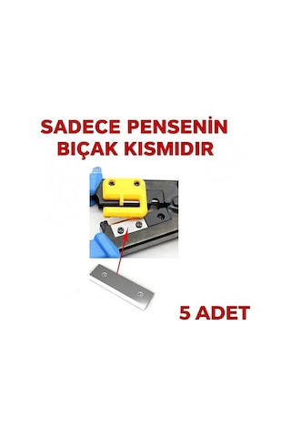 5 Adet - Yeni Nesil Rj45 Ez Konnektör Sıkma Pensesi Bıçağı - Yedek Bıçak Pense Dahil Değildir