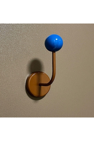 Geeroyoo Magneetik Kanca: Zımba Olmadan Mutfak/banyo/kapı/fridge Uygun, Güçlü Tutma, Dayanıklı Malzeme, Dekoratif Kahve+mavi Kahverengi Mavi