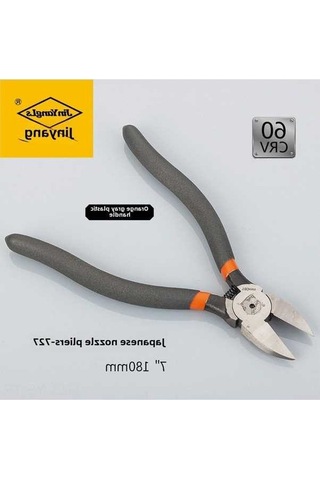 Fortunelane Endüstriyel Çift Kenarli Krom Vanadyum Çelik Açma Pense, Japon Stili El Aracı, Plastik Ve Elektronik İşleri İçin 7 İ